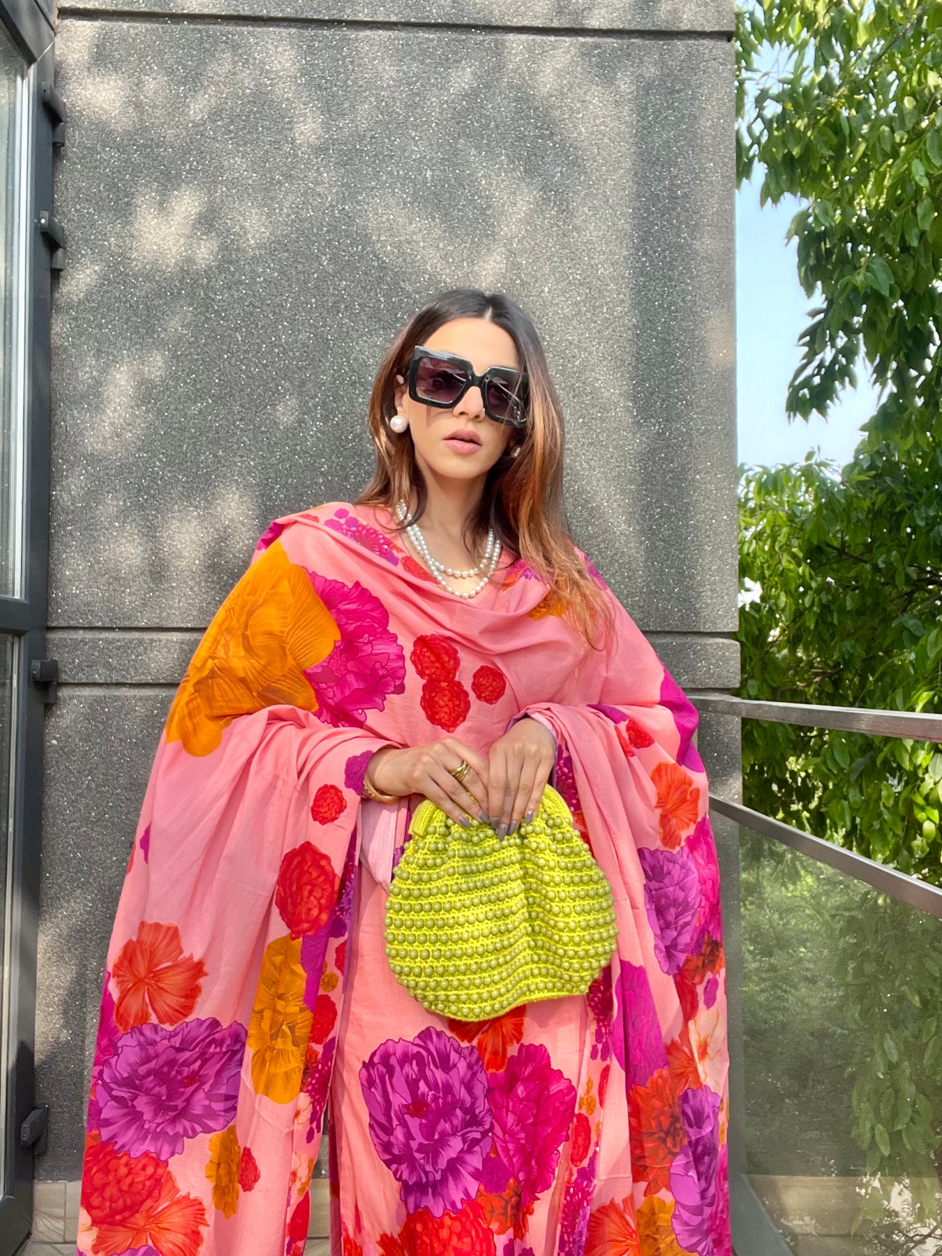 Mehak In Mehak Jain In Peach Blossom Kurta Palazo Set of 3 β ITRAAKE